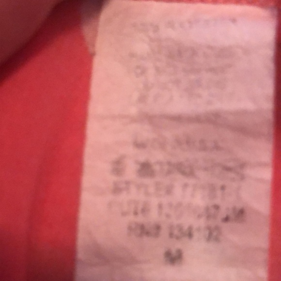 B Jewel spaghetti strap pink&white polka dot sheer top/medium faux button front - Picture 11 of 12